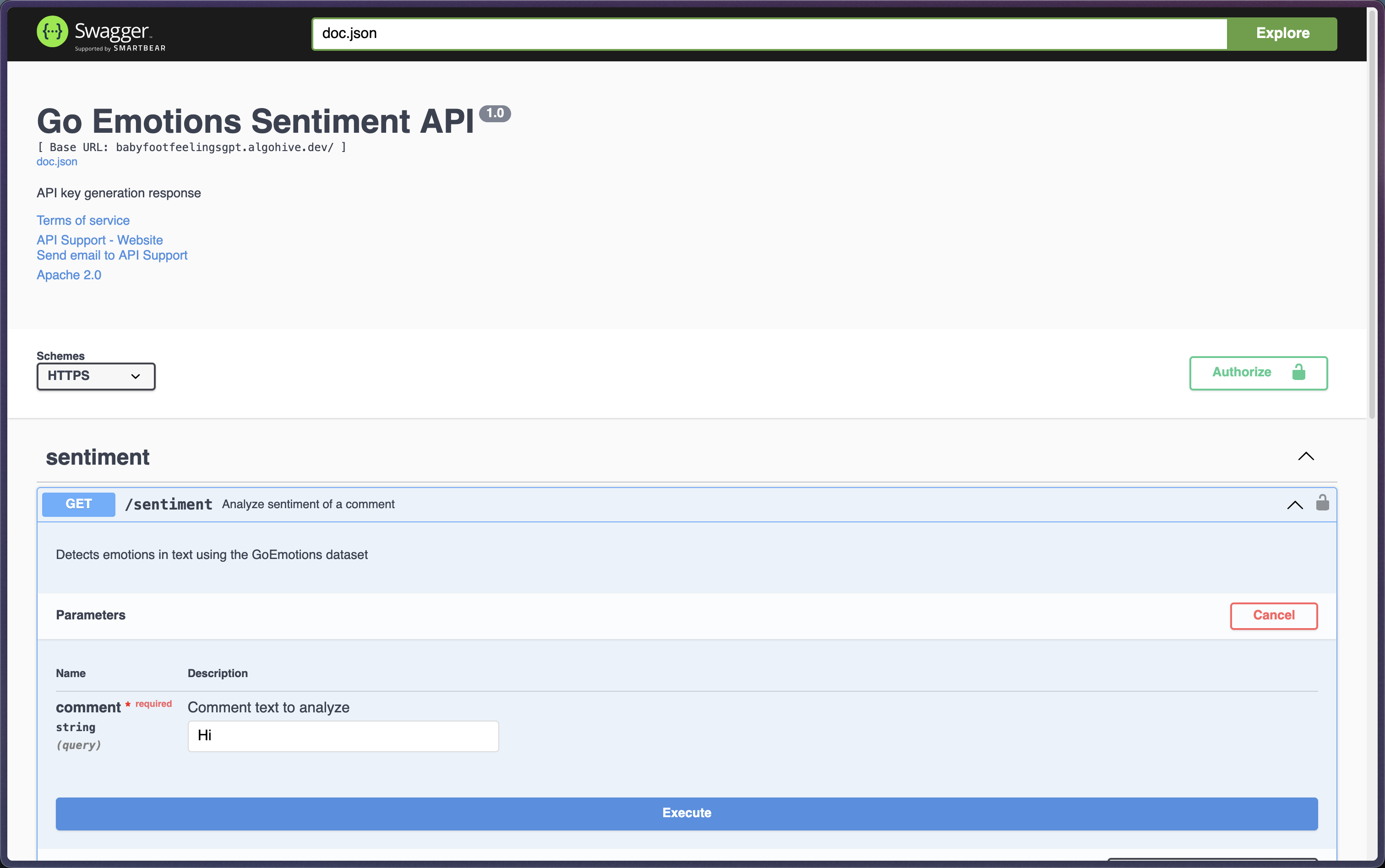 API